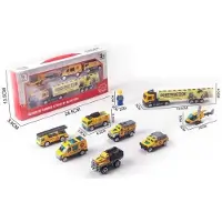 Merk-Pol Set Metal Auto's - Speelgoed Auto's voor Kinderen