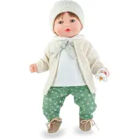 MARINA AND PAU Marina - Pau babypop winterset 40cm pop met haar speelgoed.