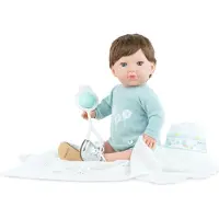 Marina & Pau Marina - Pau pop Newborn Teo 45cm - speelgoedpop multicolor.