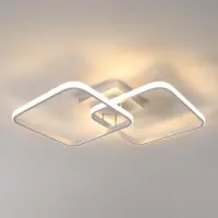 COMELY Osairous LED plafondlamp, modern, 42W, 4700 lumen, 3000K, wit – wit met 3000K warmwit licht