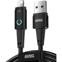 AdroitGoods USB Oplaadkabel 1 Meter – Geschikt voor Apple iPhone en iPad met Lightning-connector – 2.4A Laden – USB-kabel