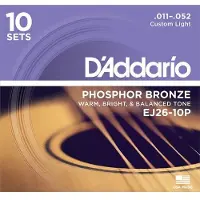 Daddario EJ26-10P Snaren voor akoestische gitaar