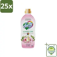 Dreft 25 x - Ultimate Care - Wasverzachter - Roze Bloem - Anti-Veroudering - 40 Wasbeurten - Grootverpakking - Wasverzachter - Kleurbescherming - Anti-veroudering - Collageen - Roze Geur