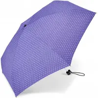 Happy Rain Ultra Mini Paraplu Kropjes Blauw - Compact & Stijlvol