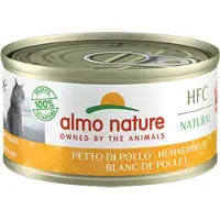 Almo Nature 48x HFC Natural Kattenvoer Nat Blikje Kipfilet 70 gr