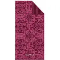 Melli mello - Floral Mandala - Strandlaken - 90x180cm - Gewafeld Microvezel - Dubbelzijdig - Mandala - Paars