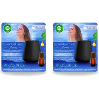 Air Wick 2 x Essential Mist - Automatische Luchtverfrisser Kit - Innerlijke Rust - Eucalyptus & Lavendel - Voordeelverpakking - 2 stuks