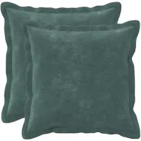 vidaXL Kussen met kussen HOUTEN 2 st Zee blauw Microfiber Fleece