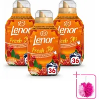 Lenor 3 x - Wasverzachter - Fresh Air Tropenzon - Ultra Geconcentreerd - 36 Wasbeurten - Bulkverpakking - Wasverzachter - Douchemop - Frisheid