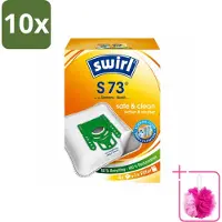 Swirl 10 x – Stofzuigerzakken – S73 – 4 zakken - Bulkverpakking - Stofzuigerzakken - Douchemop - Zuigkracht