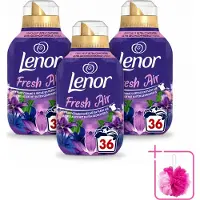 Lenor 3 x - Wasverzachter - Fresh Air Maneschijn - Ultra Geconcentreerd - 36 Wasbeurten - Bulkverpakking - Wasverzachter - Douchemop - Frisheid