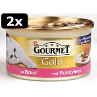 Gourmet 2x GOLD MOUSSE RUND 24X85GR