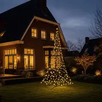 Fairybell Luminous Switch All-Surface kerstboom | 300 cm | 320 LED | warmwit & multicolor | incl. mast