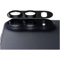 PanzerGlass , Cameralens Beschermer Geschikt voor Apple iPhone Duo met Aluminium Frame, Middernachtzwart