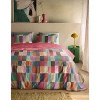 Oilily Dekbedovertrek Fiesta Blocks Multi Satijn-200 x 200 / 220 cm | 2-Persoons