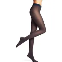 Falke Pure Matt eenkleurig materiaal ondoorzichtig 50 DEN panty dames blauw - maat M
