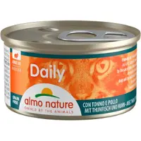 Almo Nature 48x Daily Mousse Kattenvoer Nat Tonijn & Kip 85 gr