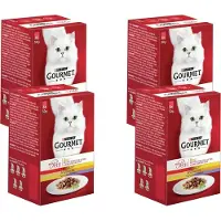 Gourmet Mon Petit Duo 6x50 g - Kattenvoer - 4 x Vlees