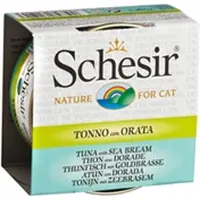 Schesir Bouillon Tonijn /Dorade - Kattenvoer - 14 x70 g