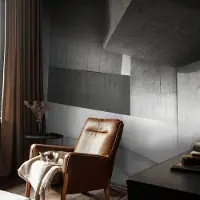 Coloray Vliesbehang - Wit Snellijm Behang - 416x254 cm - Geometrische Sculpturen Fotobehang Vlies - Hal behang Architectuur - Muurschildering - Hal behang