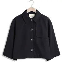 Ruby Tuesday Clendeau Poncho Shirt Top Jassen Dames - Winterjas - Donkerblauw - Maat 36