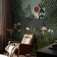Coloray Vliesbehang - Groente Snellijm Behang - 152x104 cm - Exotisch Landschap Muurschildering - Gang behang Bloemen En Planten - Fotobehang Vlies - Gang behang
