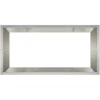 vidaXL Keermuur 6 st 200 x 100 x 30 cm Roestvrij staal zilver