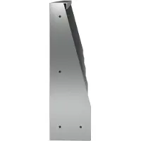 vidaXL Keermuur 4 st 40 x 12 x 30 cm Gegalvaniseerd staal zilver