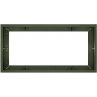 vidaXL Keermuur 6 st 200 x 100 x 40 cm Staal Olijfgroen