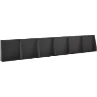 vidaXL Keermuur 6 st 40 x 12 x 30 cm Staal Zwart
