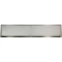 vidaXL Keermuur 4 st 100 x 12 x 30 cm Roestvrij staal zilver