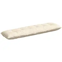 vidaXL Rugkussen Crèmekleurig 180 x 50 cm Corduroy stof