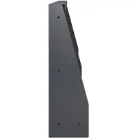 vidaXL Keermuur 4 st 60 x 12 x 40 cm Staal Antraciet