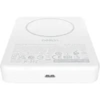 Belkin BoostCharge Slim Magnetische Powerbank 10.000 mAh – MagSafe-compatibel – 7,5W Draadloos – 2x USB-C 20W – Wit