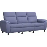 vidaXL Bankstel 2 pcs Jeans Blauw Stof