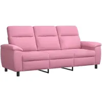 vidaXL Bank Roze 214 x 90 x 95 cm Stof