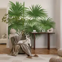 Coloray Vliesbehang - Groente Snellijm Behang - 104x70 cm - Exotisch Patroon Muurschildering - Slaapkamer behang Bloemen En Planten - Fotobehang Vlies - Slaapkamer behang