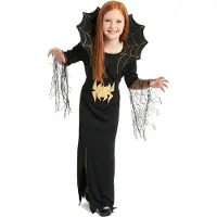 Vegaoo - Halloween heksen en spinnen kostuum voor meisjes