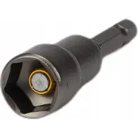 ToolSpace Magnetische Dop 10mm CrV Staal met Magneet - Voor Schroefmachines