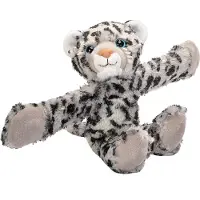Wild republic knuffel sneeuwluipaard 20 cm pluche wit/zwart
