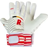 Real devils 605 keepershandschoenen kids - white/red/belgium