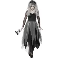 Vegaoo - Zombie bruid kostuum voor dames Halloween