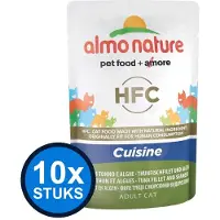 Almo Nature 10x HFC - Tonijnfilet & Algen - Kattenvoer Maaltijdzakje - 55g