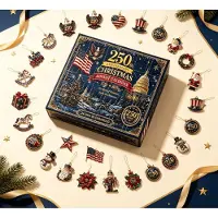 Sanorum 2026 Nieuwste 24-Daagse Aftelkalender Hangers - Acryl Charms met Handgemaakte Uitstraling - Dagelijkse Verrassing & Feestelijke Sfeer - Perfect Cadeau