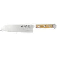 Güde Alpha Olive Santoku mes 18 cm messenstaal bruin