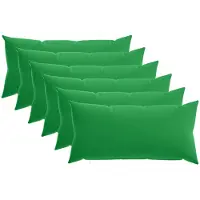 vidaXL Kussen met kussen HEERLEN 6 st Groen Polyester