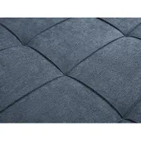 Vente-unique Uitklapbare fauteuil 110 cm in blauw stof CHILA
