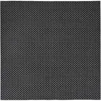 vidaXL - Tapijt - ORIZ - Zwart - gaaspatroon - 160 - x - 160 - cm - 100% - Polyester