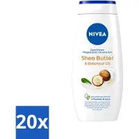 Nivea 20 x - Douchegel - Shea Butter & Botanical Oil - 250 ml - Voordeelverpakking - 20 stuks