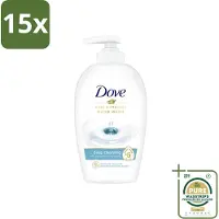 Dove 15 x Handzeep - Care & Protect - Diep Reinigend - 250 ml - Grootverpakking - Handzeep - Handverzorging - Diep Reinigen - Hydraterende Handzeep - Handen Verzorgen
